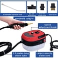 thumbnail image 2 of 2500w Handheld High-Temperature Pressurized Steam Cleaner, 6-Level High Pressure Steam Gun, Portable Steamer Cleaner with Brush Heads, For Grout Tile Kitchen Grease Car Detailing Engine (red), 2 of 7