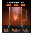 thumbnail image 2 of Taza de Café Auto-Calentable Kepwam T1 473 mL con Control por App, 2 of 9