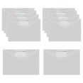 thumbnail image 4 of Carpeta de archivos portátil impermeable de 10 piezas con etiqueta y bolsillo para archivar sobres para el hogar blanco, 4 of 8