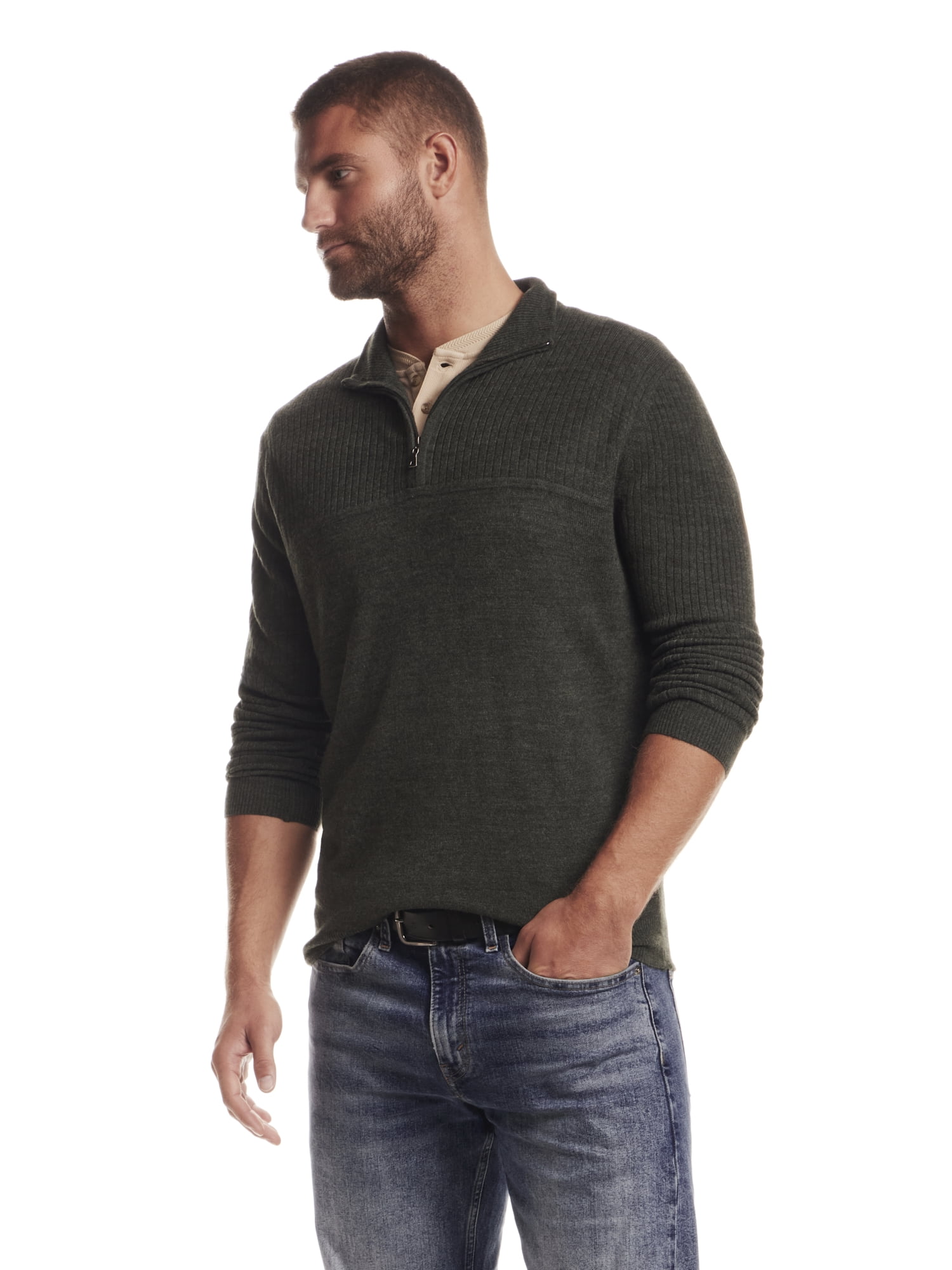 Frontier Threads Men's Soft Touch 1/4 Zip Sweater
