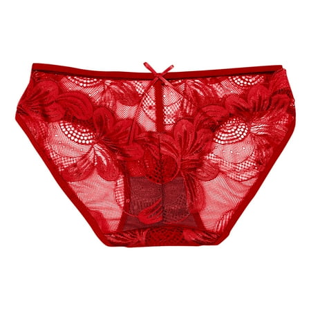 

Womens Underwear Packs Thongs Lace With Pearls Ball T Back Underpants Bikini Lace Panties 6 Pack