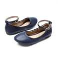 thumbnail image 4 of Bailarinas para Niñas DREAM PAIRS Azul Marino con Correa en el Tobillo Talla 11, 4 of 5