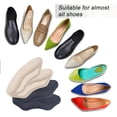 thumbnail image 3 of Heel Pad Shoe Insert - 4 Pairs of Shoe Pad Inserts for Men & Womens Shoes, Sneakers & High Heels - Reduces Heel Discomfort - Soft & Comfortable - Lasting Adhesion - Black & Apricot, 3 of 6