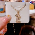 thumbnail image 3 of KDSJSXW Collar for Women Copper Gold Plated Crown 26 Letter Pendant Necklace Personalized Letter Heart Choker Necklace Gift for Women Necklace Jewelry Layering Necklaces for Women (E,One Size), 3 of 6