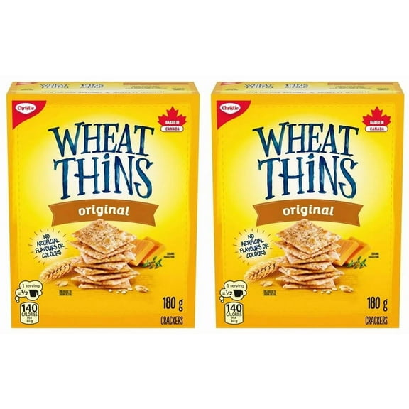 Wheat Thins Original Crackers, 180g (2 Pack)