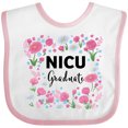 thumbnail image 3 of Inktastic NICU Graduate-Flowers Boys or Girls Baby Bib, 3 of 4