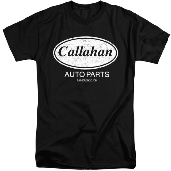 Tommy Boy Callahan Auto Parts, Sandusky, OH Unisex Adult Tall T Shirt (3X-Large) Black