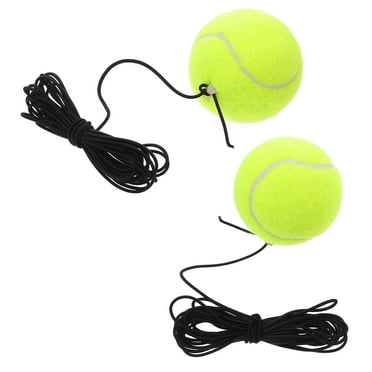 Masteelf 2pcs Lightweight Tennis Ball With String For Training Tennis Ball With Rope Tennis Ball Practice Tennis Ball Training Tennis Ball