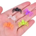 thumbnail image 2 of 200Pcs/Set Halloween Plastic Mixed-Color Miniature Spiders Decorate Small Toys, 2 of 6