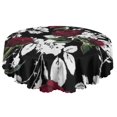 thumbnail image 5 of Round Tablecloth flower Spring Summer 60 x 60 Inch Round Table Cover for Party Picnic Dinner, 5 of 5