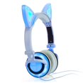 thumbnail image 4 of Auriculares tipo oreja de gato con luz LED intermitente, para niñas, niños, compatibles con PC portátil, teléfono inteligente, MP3 (blanco) JFHHH pequeña, 4 of 4