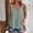 Green, variant on Women's V-Neck Sleeveless Casual Top Solid Color Loose Fit Sleeveless Blouse with Wave Hem Comfortable Fabric for Daily Wear