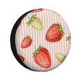 thumbnail image 1 of Fotbe Strawberries Funda de Llanta de Repuesto con Estampado, Engrosada, Ajuste Universal para Jeep, Remolque, RV, SUV, Camión-17 inch, 1 of 6