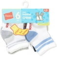 thumbnail image 3 of Hanes Toddler Boy Crew Socks, 6 Pack, Sizes 6M-5T, 3 of 3