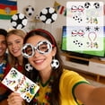 thumbnail image 1 of Set de accesorios para fiestas de fútbol con cintas, gafas para fotos y decoraciones para el día del partido, 1 of 6