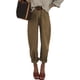 thumbnail image 1 of Vaqueros elegantes para mujer, cintura alta, casuales, holgados, color marrón, talla 14, 1 of 3