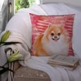 thumbnail image 3 of Carolines Treasures BB9803PW1414 Pomeranian 2 Love Fabric Decorative Pillow  14Hx14W multicolor, 3 of 4