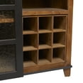 thumbnail image 5 of DecMode 16"W, 33"H Wood Industrial Standing Wine Rack, Brown, 1-Piece, 5 of 13