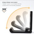 thumbnail image 4 of Kenally Ganchos de pared plegables, herrajes decorativos para muebles a prueba de herrumbre, bolsas invisibles montadas en la pared, perchas, abrigo, Herramientas y ferretería Plata Kenally TO008895-03, 4 of 6