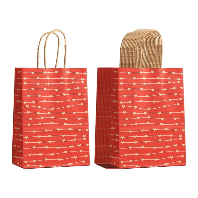 12x bolsas de dulces de San Valentín, bolsas de regalos para el Día de San Valentín, bolsas portátiles románticas para regalos de fiesta del Día de , Estilo B