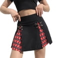 thumbnail image 1 of Douhoow Gothic Lace Mini Pleated Skirt Women Punk High Waist A-Line Short Skirt Vintage Streetwear, 1 of 5