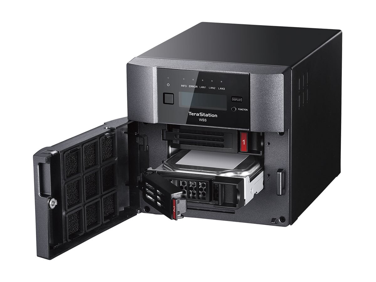 BUFFALO TeraStation WS5220DN 2-Bay Windows Server IoT 2025 Desktop NAS 4TB (2x2TB) HDD Included TAA Compliant - Intel Atom C3338 Dual-core (2 Core) 1.50 GHz - 2 x HDD Supported - 48 TB Supported HD...