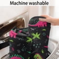 thumbnail image 5 of Colorful Dinosaurs Plants Pattern Bathroom Rugs Mat,Non Slip Microfiber Bathroom Rug,Rubber Backing,Soft Bathroom Mats for Bathroom Floor,Tub and Shower,17x27in(43x68cm), 5 of 5