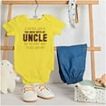 thumbnail image 3 of You Mess With My Uncle Romper Boys or Girls Infant Baby Brisco Brands 6M, 3 of 6