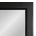 thumbnail image 4 of Kate and Laurel Hogan Modern Wooden Framed Rectangular Wall Mirror with Arch Overlay Detail, Black 24x36, 4 of 7