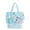 colorB, variant on Women Summer Beach Shoulder Bag with Cooler Top Zipper Double-layer Large Totes Foldable Multi-pocket Mesh Swim Pool Bags Swim Cruise Pool Handbags (Blue)