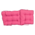 thumbnail image 2 of 18-inch by 38-inch Solid Twill Tufted Chair Cushion, 2 of 2