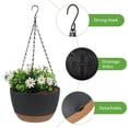 thumbnail image 3 of FOMIYES 2Jgo Soporte Colgante Para Plantas Oscuro Ideal Para Uso En Interiores Y Exteriores, 3 of 6