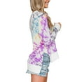 thumbnail image 2 of DYMADE T-shirt à Manches Longues Col Rond Mode Été pour Femmes Haut Décontracté Ample, 2 of 4