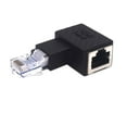 thumbnail image 2 of HUGFEGWE 2 Pack Network RJ45 Extender, 90 Degree Right Angle Ethernet LAN RJ45 Male to Female Extension Adapter Connector for Cat5 Cat5e CJ25311-4282, 2 of 6