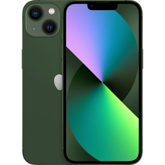Pre-Owned Fully Unlocked Apple iPhone 13 Cell Phone 128GB 4GB RAM Green