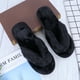 thumbnail image 2 of 1 par de pantuflas de algodón para el hogar, antideslizantes, de felpa, para invierno, acolchadas, negras, talla 36/37, 24 cm, 7 EE. UU., 4,5 Reino Unido, 38 UE, 9,432 pulgadas, 2 of 5