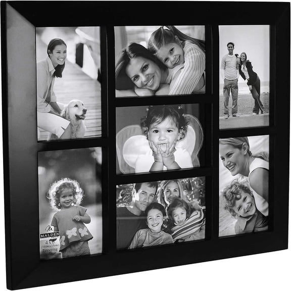 Black BERKLEY collage displays 7 4x6 photo by Malden - 4x6