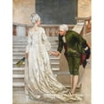 thumbnail image 2 of Valentine Cameron Prinsep 19x24 Black Ornate Framed Double Matted Museum Art Print Titled: See You Soon, 2 of 5