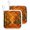 Orange, variant on Autumn Trees Pot Holders for Kitchen Heatproof Potholder, 2 Pack Fall Golden Leaves Forest Rustic Path Hot Pads Multipurpose Oven Pads Terry Cloth Potholders Trivet for Cooking and Baking