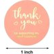 thumbnail image 2 of Thank You Stickers Roll Of 500pcs 1u201d Pink Thank You Seal Stickers Perfect, 2 of 5