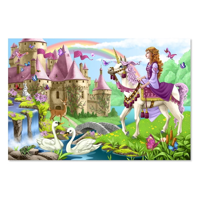 Puzzle Melissa & Doug Fairy Tale Castle Jumbo 48 piezas