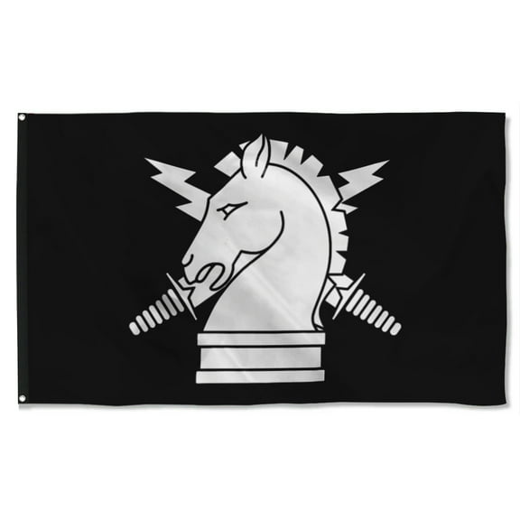 Cayyon Psychological Operations Black And White Flag 3x5Feet Military Banner with 2 Brass Grommets