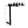 thumbnail image 2 of Bike Rack for Car 4-Bike Carrier Hanging Hitch Rack Foldable Transport Rack for Cars Trucks Suvs Black, 2 of 9