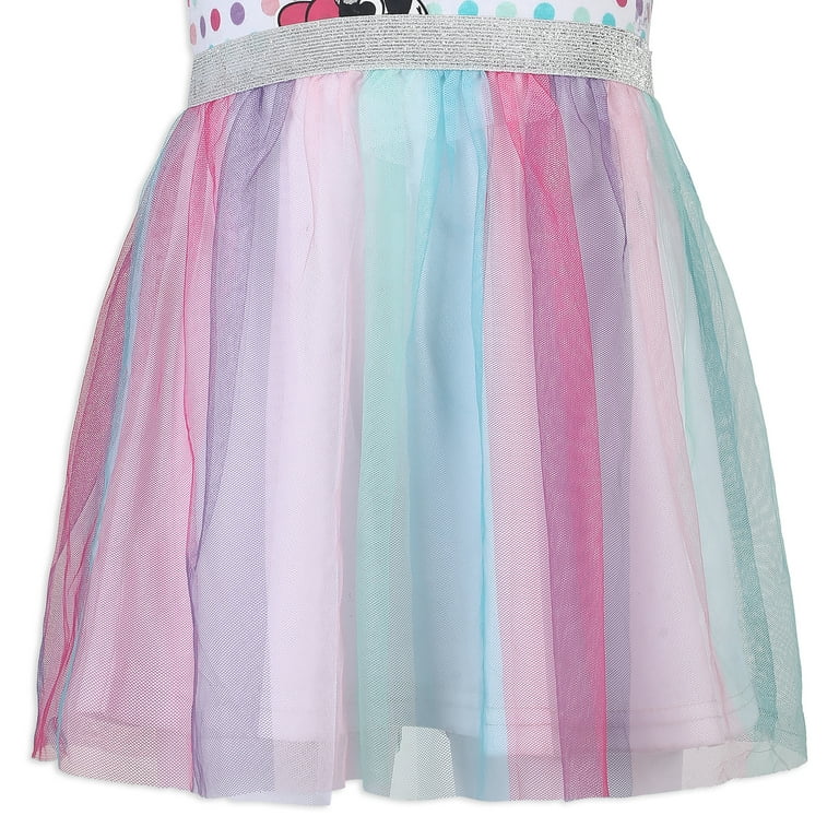 Disney Girl's Minnie Mouse Polka Dot Birthday Girl Dress and Panty Set, Purple, Size 5T Disney Girl's Minnie Mouse Polka Dot Birthday Girl Dress and Panty Set, Purple, Size 5T