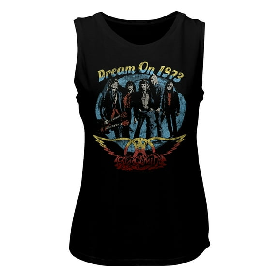 Aerosmith Dream On Black Women's Muscle Tank Top T-Shirt