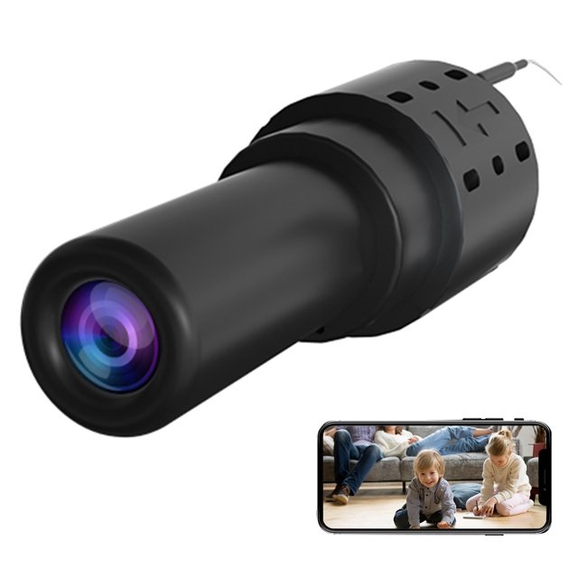 Camara de video,Mini c谩mara C谩mara de vigilancia 1080P HD con detecci贸n de movimiento Grabaci贸n de alarma C谩mara de seguridad interior con aplicaci贸n de tel茅fono Monitoreo remoto para oficina en casa