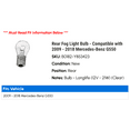 thumbnail image 2 of Rear Fog Light Bulb - Compatible with 2009 - 2018 Mercedes-Benz G550 2010 2011 2012 2013 2014 2015 2016 2017, 2 of 2