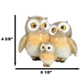 thumbnail image 2 of Forest Whimsical Mother Father Owls And Baby Owlet Family Trio Figurine, 2 of 9