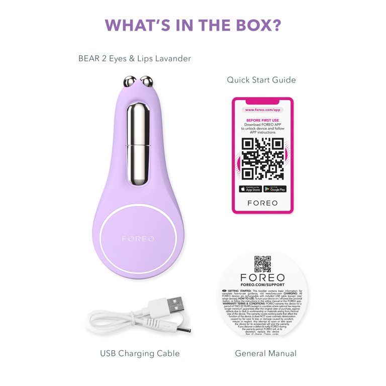 FOREO Bear 2 Eyes & Lips Microcurrent Skin Toning Device