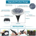 thumbnail image 3 of Solar Street Lights, 8 LED, Solar Lights for Outdoor and Garden, 3 of 5